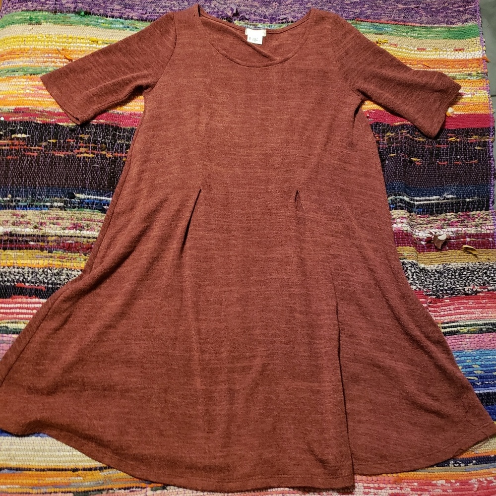 Red Short Sleeved Dress
